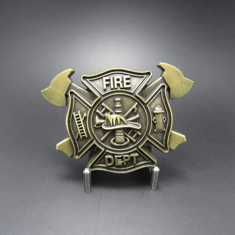 Brandweer Maltezer Kruis koper kleurig Riem Buckle/Gesp