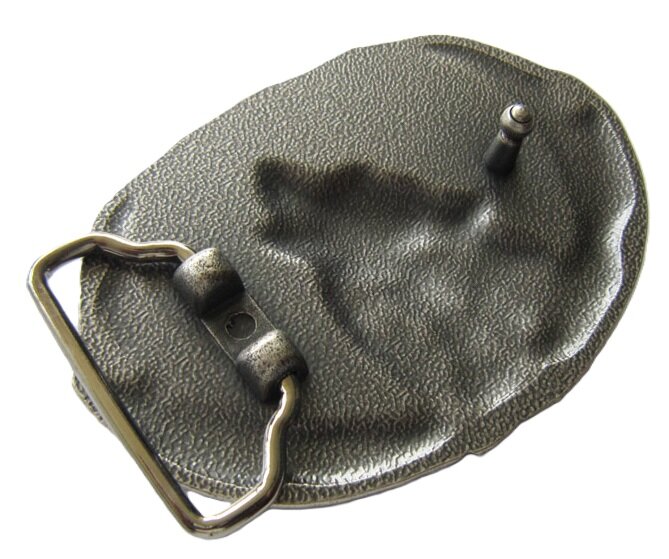 Huilende Wolf Volle Maan Silver plated Riem Buckle/Gesp