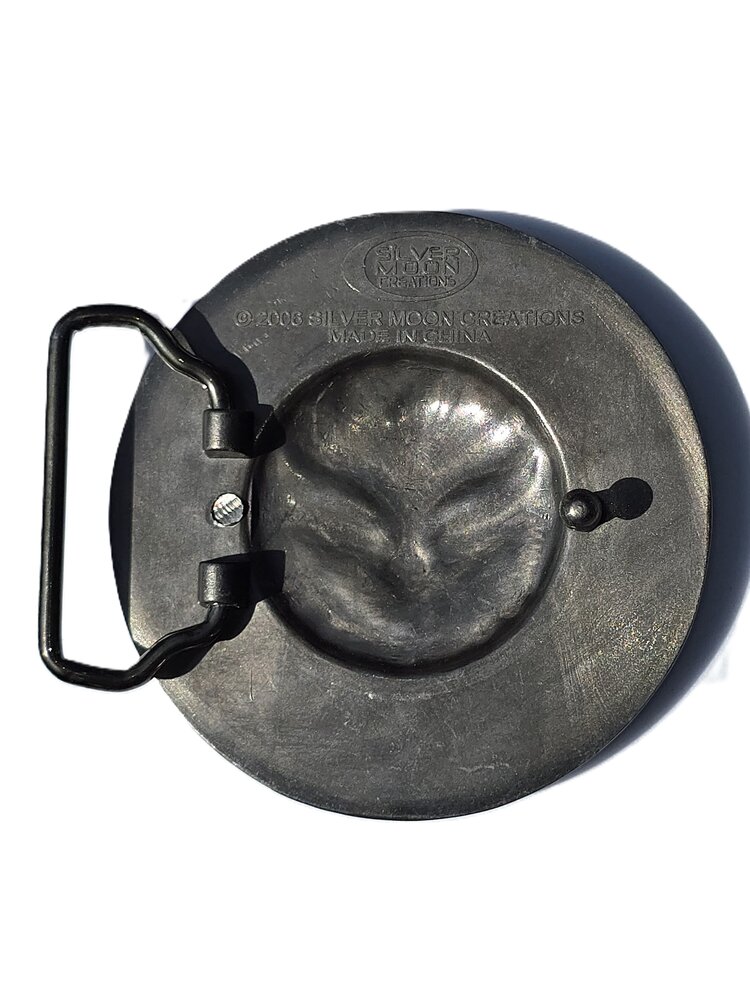 Smiling Sun Rood Riem Buckle/Gesp