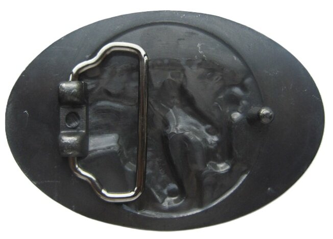Drie western Paarden groen Riem Buckle/Gesp