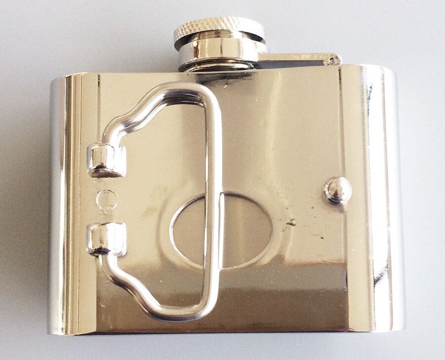 Drankflesje Blanco small Graveer Riem Buckle/Gesp
