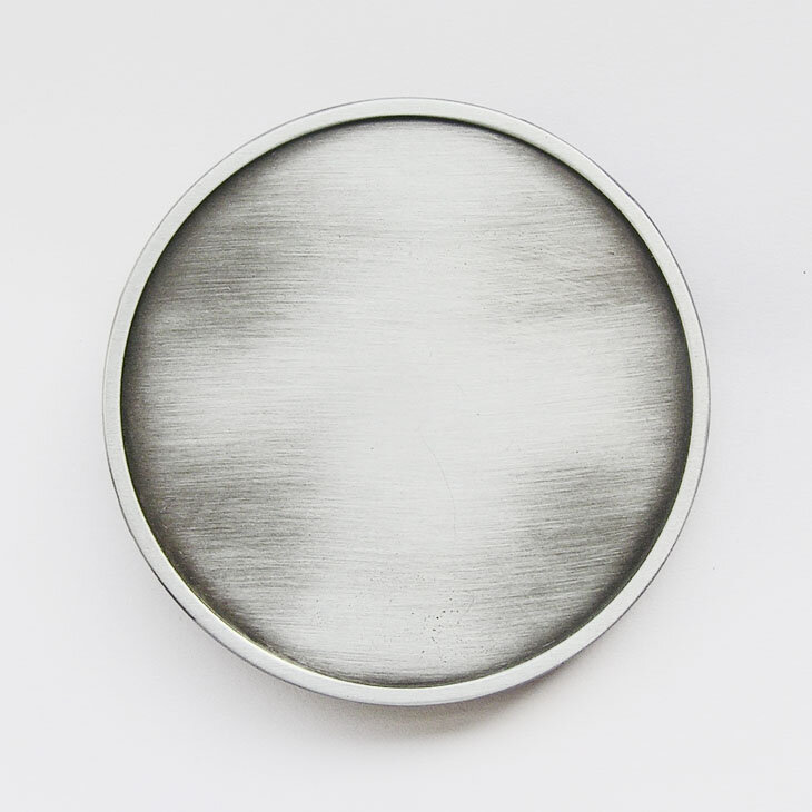 Blanco Vintage rond ( Graveer je eigen tekst ) Riem Buckle/Gesp
