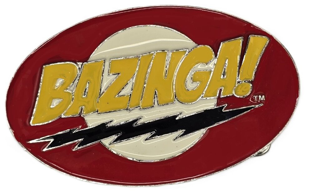 Bazinga Logo Ovale Schild Riem Buckle/Gesp