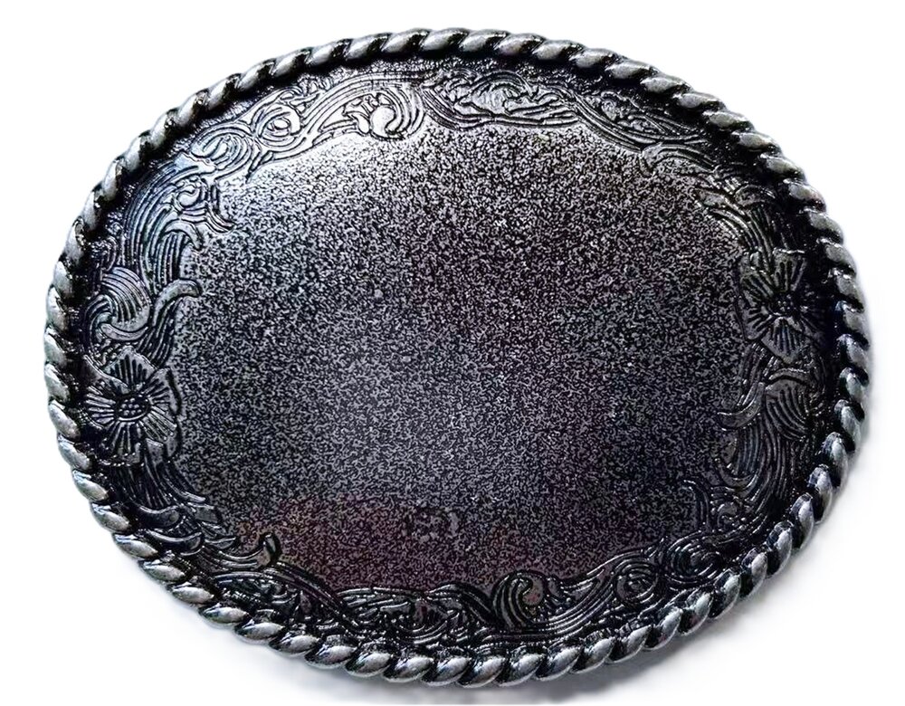 Vintage Style Western Flower Blank Riem Buckle/Gesp