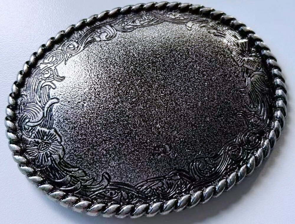 Vintage Style Western Flower Blank Riem Buckle/Gesp