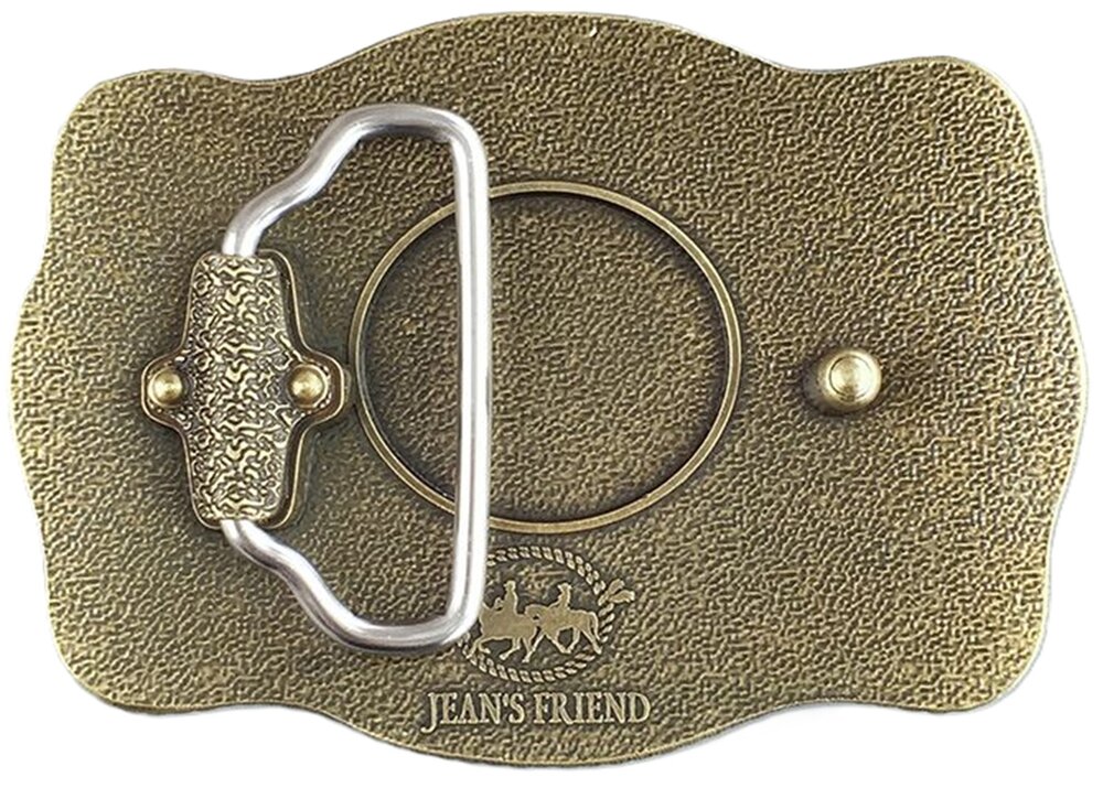 Western Flower Cowboy Cowgirl Solid Brass Riem Gesp/Buckle
