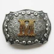 Letter M Initiaal Riem Buckle/Gesp