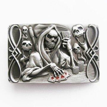 Tattoo Skull Death Gamble Riem Gesp/Buckle