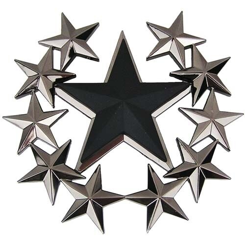Zwarte Ster met sterren Riem Buckle/Gesp