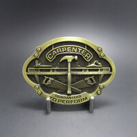 Timmerman Carpenter To Perform koper kleurig Riem Buckle/Gesp