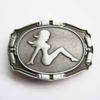 Mudflap Girl Truckers blanco Embleem Riem Buckle/Gesp
