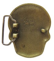 Inca Schedel Masker Brons kleurig Riem Buckle/Gesp
