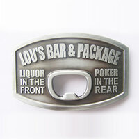 Vintage Bar Beer Bottle Opener blanco Riem Buckle/Gesp