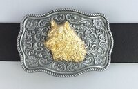Vintage Wolf hoofd Riem Buckle/Gesp