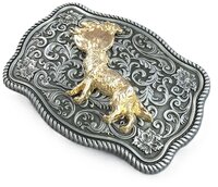 Vintage Maan Wolf Riem Buckle/Gesp