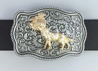 Vintage Maan Wolf Riem Buckle/Gesp