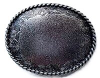 Vintage Style Western Flower Blank Riem Buckle/Gesp