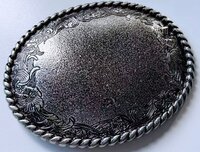 Vintage Style Western Flower Blank Riem Buckle/Gesp