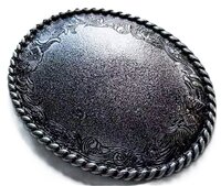 Vintage Style Western Flower Blank Riem Buckle/Gesp
