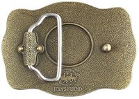Western Flower Cowboy Cowgirl Solid Brass Riem Gesp/Buckle