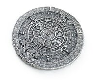 Vintage Silver Plated Aztec Calendar  Riem Gesp/Buckle