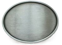 Antique Brushed Silver Plated Oval Blank  Riem Gesp/Buckle