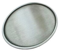 Antique Brushed Silver Plated Oval Blank  Riem Gesp/Buckle