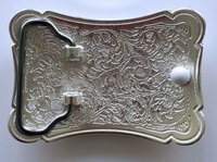 Double Plated Color Western Flower Cowboy Cowgirl Solid Brass Riem Gesp/Buckle