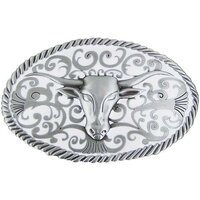 Stierenkop - Wit - Riem Buckle/Gesp