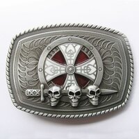 Celtic Schild Schedel en Zwaard Riem Buckle/Gesp