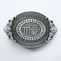 Lucky Knot Oval Vintage Letters Riem Buckle/Gesp
