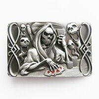 Tattoo Skull Death Gamble Riem Gesp/Buckle