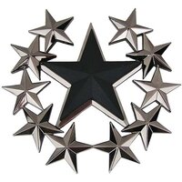 Zwarte Ster met sterren Riem Buckle/Gesp