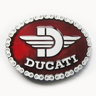Ducati Rood Riem Buckle/Gesp