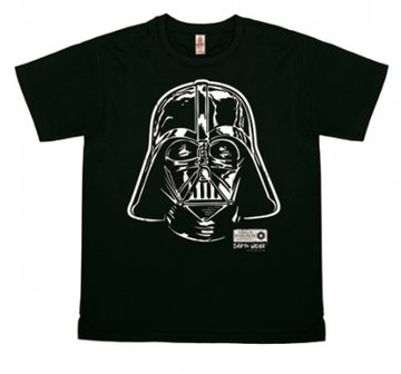 Star Wars - Darth Vader - Portrait - T-Shirt Vintage Mens - vintage black