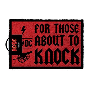 AC/DC - FOR THOSE WHO KNOCK DOOR MAT
