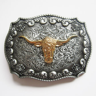 Rodeo Bull Western Riem Buckle/Gesp