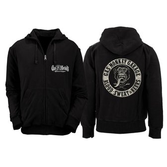 GAS MONKEY GARAGE - PATCH MEN HOODIE - BLACK