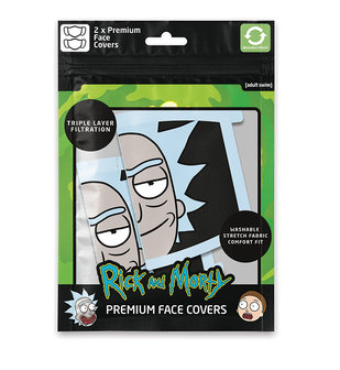 Rick and Morty Face Mask 2 Pack