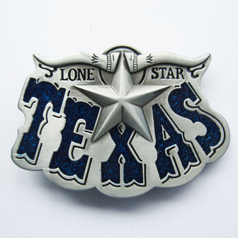 Texas Lone Star blauw Riem Buckle/Gesp