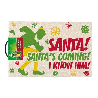 Elf - Santa's Coming Door Mat