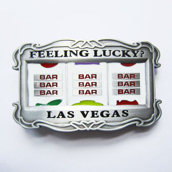 Las Vegas Slot Machine Lucky Riem Buckle /Gesp