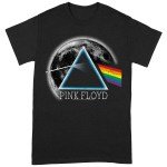 Pink Floyd – Dark Side of The Moon Distressed Moon T-Shirt zwart