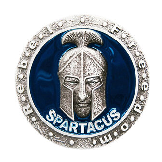Spartacus  blauw Riem Buckle/Gesp
