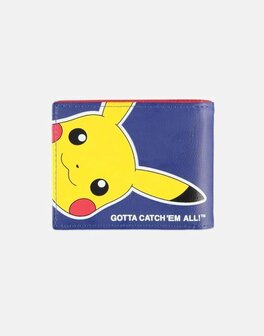 Pok&eacute;mon Bifold portemonnee Pika Pok&eacute; Ball Blauw