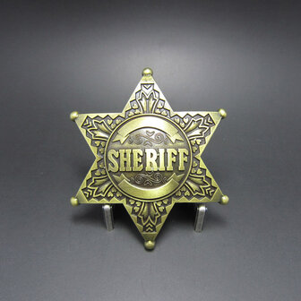 Vintage Western Sheriff brons Riem Buckle/Gesp