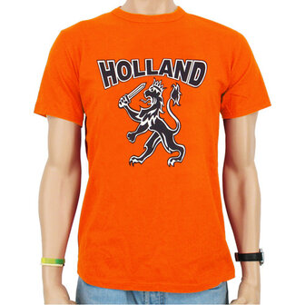 Oranje Holland Leeuw Voetbal t-shirt