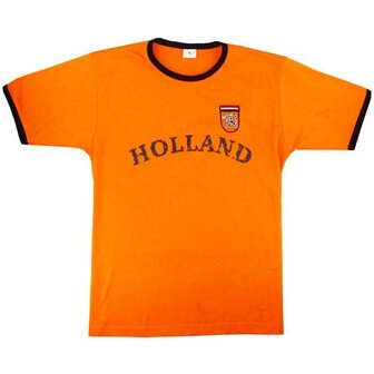 Oranje Holland Retro Voetbal t-shirt