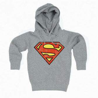 Superman Vintage Logo Sweater grijs Kids