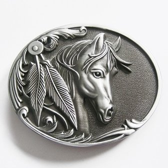 Paardenhoofd Metal  Riem Buckle/Gesp
